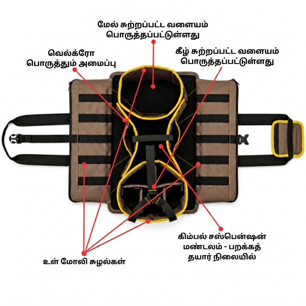 Quadcopter Drone Organizer & Carrying Bag