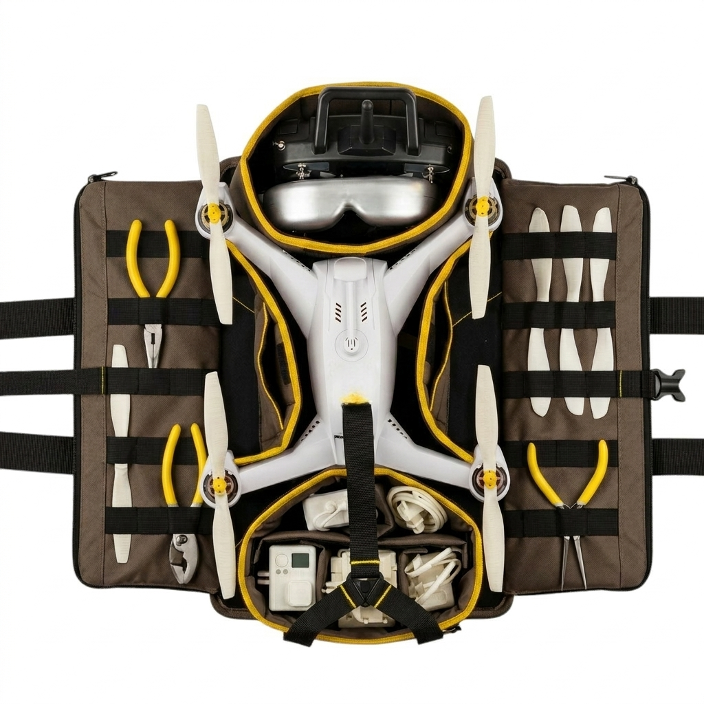 Quadcopter Drone Organizer & Carrying Bag